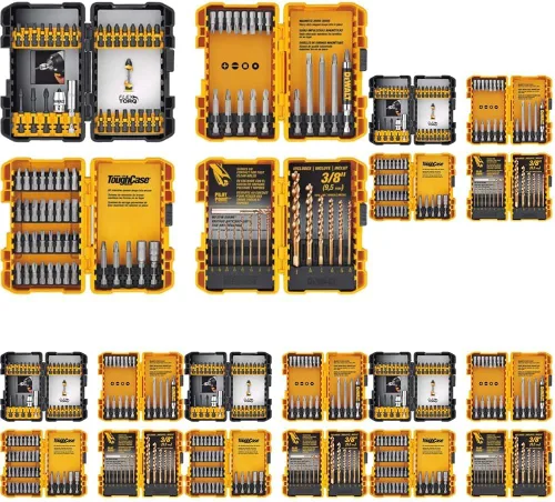 DEWALT Juego de puntas de destornillador, juego de brocas de destornillador de impacto y taladro, 100 piezas (DWA2FTS100) (Paquete de 5)