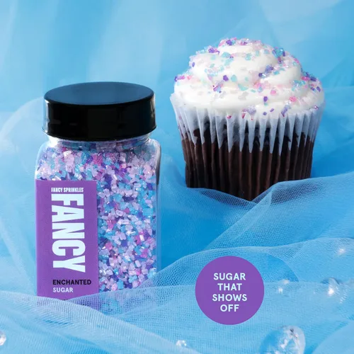 Miniatura 6 de Fancy Sprinkles Enchanted Fancy Sugar - Cristales de azúcar perlados de color azul pastel, rosa, morado y lavanda, 1 paquete (4.6 onzas)