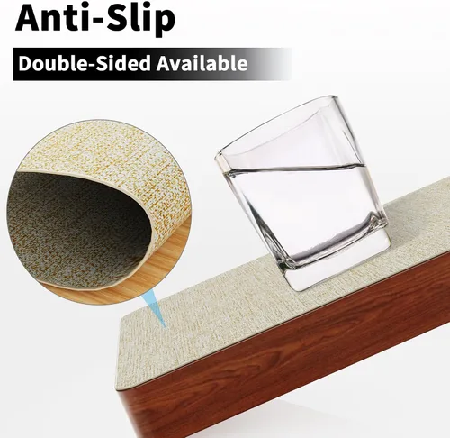 Miniatura 4 de DOLOPL Juego de 6 manteles individuales de piel sintética beige resistentes al calor para mesa de comedor, impermeables, a prueba de aceite