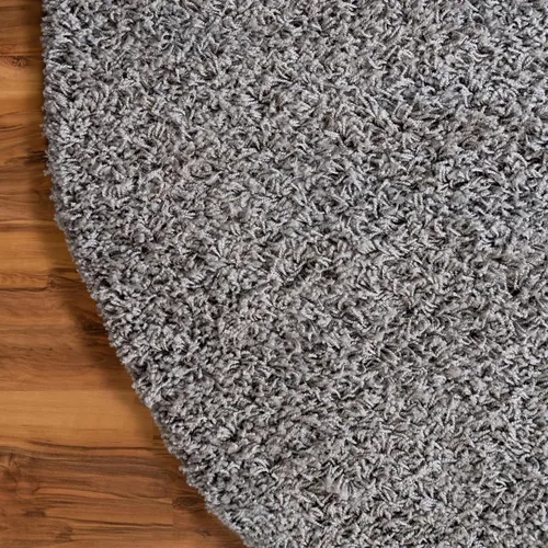 Miniatura 10 de Unique Loom Solid Shag Collection Alfombra de Área (5' 1" x 8' Ovalada, Gris Nube)