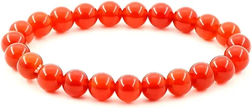 Pulsera elástica de 8 mm. con piedras preciosas naturales y cristal de energía para chakras Reiki, 7 pulgadas, unisex