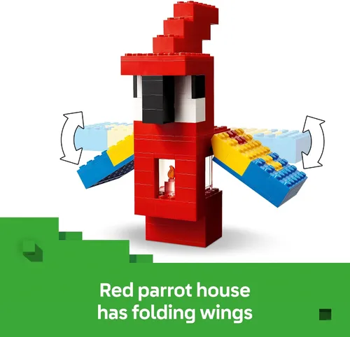 Miniatura 3 de LEGO Minecraft Las Casas de los Loros - Juguete de construcción para niños y niñas de 8 años en adelante, juguete de videojuegos de Minecraft