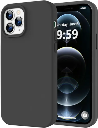 Miniatura 364 de LOVE 3000 Compatible con Funda para iPhone 15, [Cámara de Cobertura Completa de Silicona Suave] [Protección contra Caídas de 8 pies], Forro de Negro