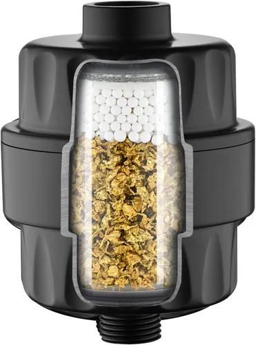Miniatura 10 de BRIGHT SHOWERS Filtro de ducha, cabezal de ducha de alta salida, filtro de 3 etapas para eliminar agua dura y cloro, mejora la piel, el cabello