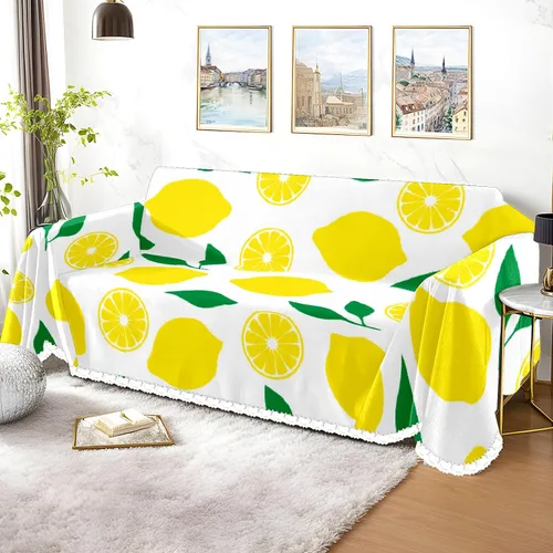 Miniatura 3 de Funda de sofá con estampado de limón, fundas de sofá resistentes a las manchas, protector universal de muebles Multi4