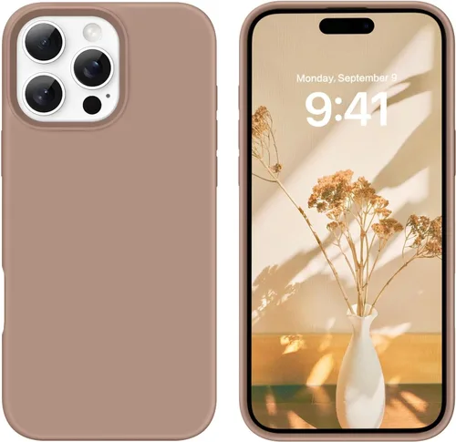 Miniatura 210 de GUAGUA Funda compatible con iPhone 17 Pro Max de 6.9 pulgadas, silicona líquida, goma de gel suave, delgada, forro de microfibra delgada