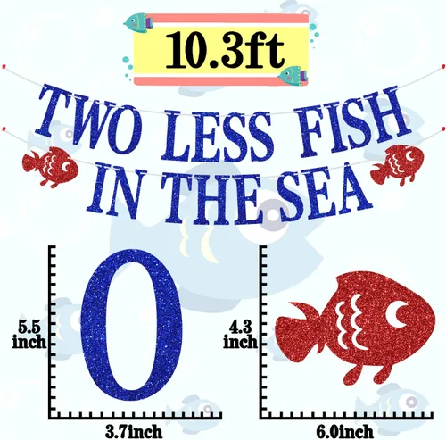 Miniatura 5 de Cartel Two Less Fish in the Sea, decoración de fiesta de compromiso, playa, boda, fiesta, fiesta náutica, despedida de soltera, divertidas