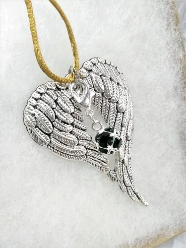 Miniatura 4 de May Birthstone Angel Wings Memorial Ornament Car Hanger Keepsake