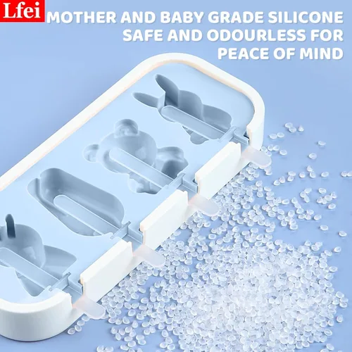 Miniatura 2 de Moldes para paletas pequeñas, moldes para paletas pequeñas para niños y bebés, moldes de silicona para paletas de helados, sin BPA, reutilizables