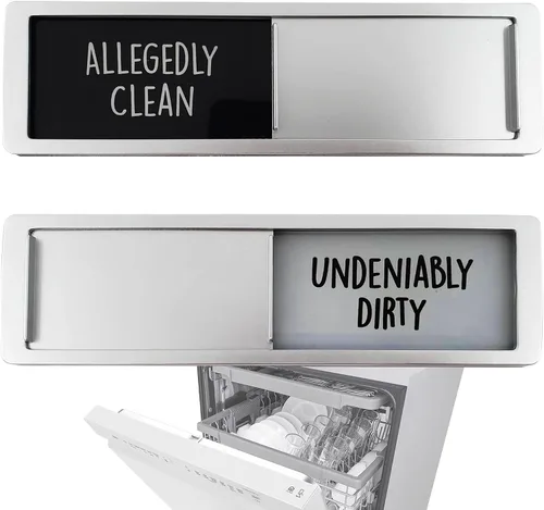 Imán para lavavajillas, letrero "Clean Dirty", artículos esenciales de apartamento para el primer departamento imprescindible, divertidos utensilios