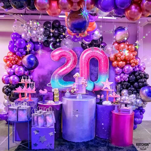 Miniatura 1399 de KatchOn, Globo grande azul número 2 de 40 pulgadas Decoraciones de cumpleaños de Baby Shark para niño de 2 años Globo azul número 2 Globo