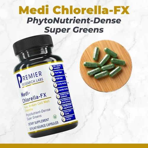 Miniatura 2 de Premier Research Labs Medi Chlorella-FX - Cápsulas de clorofila, cápsulas de clorofila, píldoras orgánicas para mujeres y hombres, suplemento
