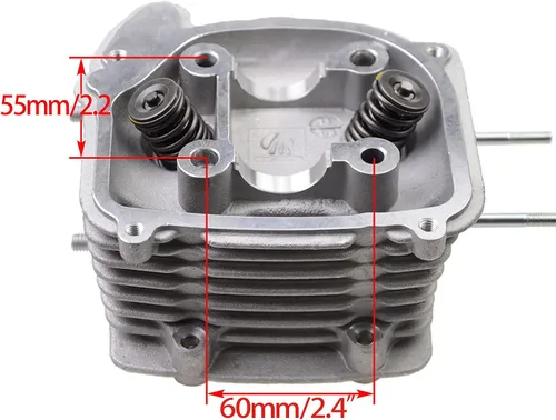 Miniatura 3 de WOOSTAR 62.5mm Kit Completo de Cilindro de Gran Calibre y Culata de Reemplazo para Motor GY6 de 4 Tiempos 170cc 180cc 200cc 1P63QML ATV Quad Chino