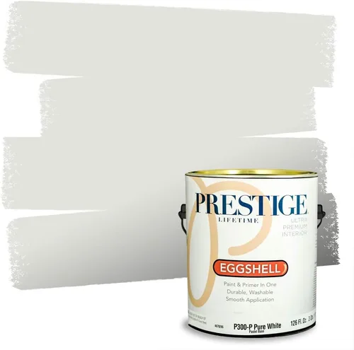 Miniatura 169 de PRESTIGE Paints - Pintura interior e imprimación en uno, 1 galón, cáscara de huevo, pimienta envejecida