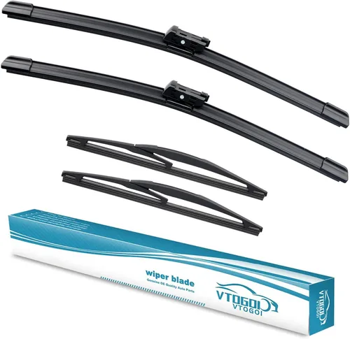 Miniatura 20 de VTOGOI escobillas de limpiaparabrisas con juego de escobillas traseras para BMW X3 2004-2010, repuestos de limpiaparabrisas automotrices, que