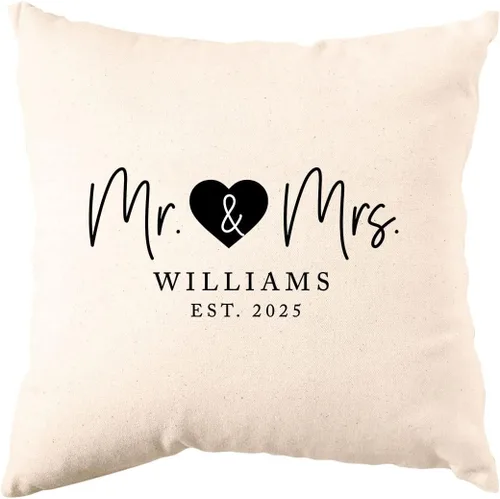 Miniatura 13 de Andaz Press Fundas de almohada decorativas personalizadas, regalo clásico personalizado, para boda, pareja, aniversario, inauguración de la casa