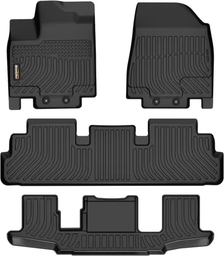 Miniatura 51 de Alfombrillas y forro de carga para Jeep Grand Cherokee L 2021-2025 (solo para 6 plazas sin consola central), alfombrillas de automóvil TPE para todo