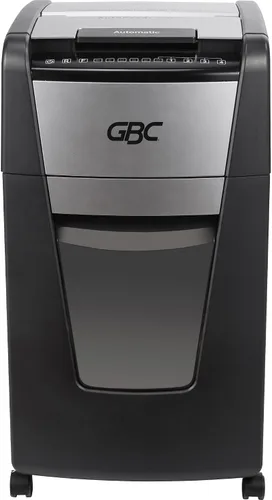 Miniatura 9 de GBC Trituradora de papel 150X, alimentación automática +, capacidad de 150 hojas, corte súper cruzado, trituración de oficina en casa (WSM1757604)