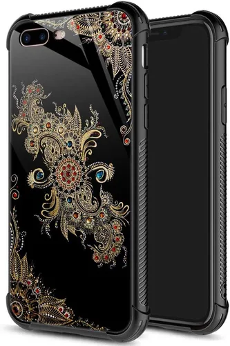 Miniatura 16 de ZHEGAILIAN Funda para iPhone 7/8 Plus, protección de grado militar, esquinas a prueba de golpes, funda antiarañazos para iPhone 7/8 Plus, girasol