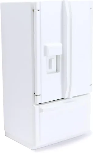 Miniatura 8 de Casa de muñecas en miniatura Nevera 1:12 Accesorios de decoración de muebles Mini refrigerador Cocina Sala de estar Escena Modelo Adornos