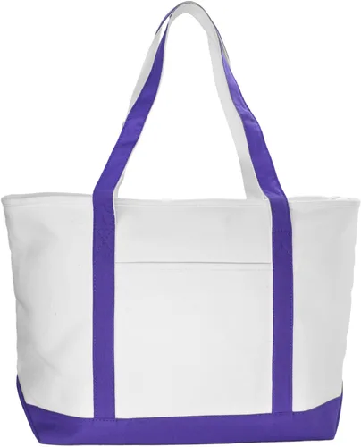 Miniatura 2 de Bolsa Dalix de 23 pulgadas, calidad superior, 24 oz, bolsa de lona de algodón
