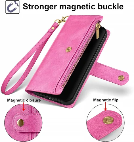 Miniatura 5 de Antsturdy Funda compatible con Motorola Moto G Pure 2021 con tarjetero para mujeres y hombres, funda de teléfono con bloqueo RFID, piel sintética, a