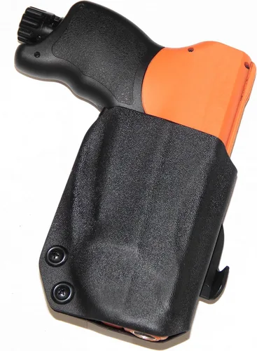 Miniatura 2 de REVKEL Custom OWB Paddle Kydex Holster CCW para UMAREX HDP 50 Compact Pepper Ball. Hecho a mano en Texas, Estados Unidos. Pistola no incluida.