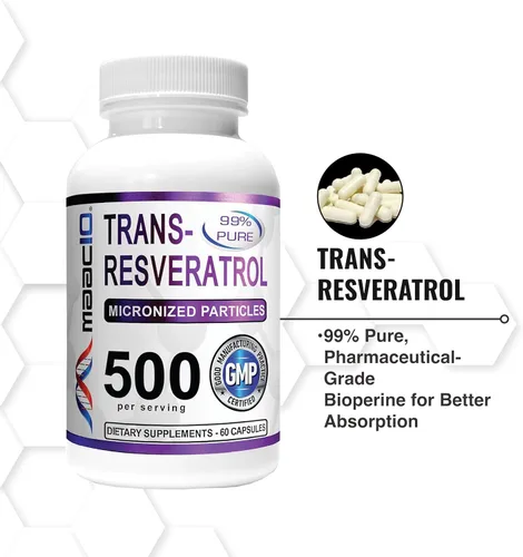 Miniatura 8 de MAAC10 - Trans Resveratrol 500 mg paquete de 3