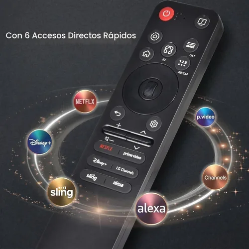 Miniatura 4 de Magic Remote para LG Smart TV, para todos los televisores 2019 a 2025, reemplazo universal AI Voice y control de puntero, 2 años de garantía