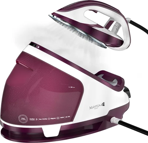 Martisan Plancha generadora de vapor para ropa, estación de vapor LED, potencia de 1800 W, presión máxima de 8 bares, tanque de agua de 1.9 L,