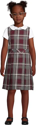 Miniatura 3 de Lands' End Jersey de uniforme a cuadros para niñas