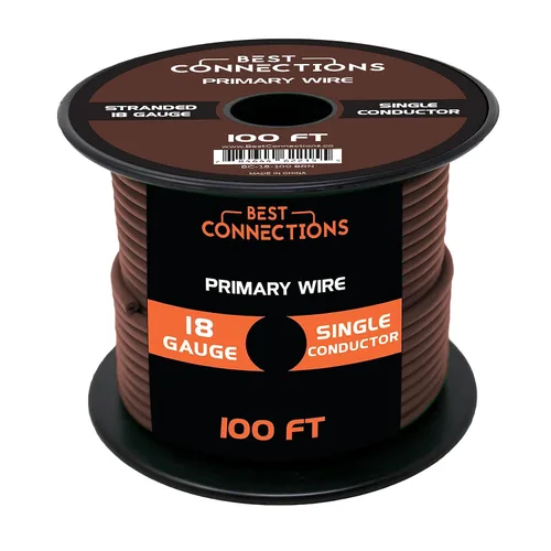 Miniatura 13 de BEST CONNECTIONS Cable primario automotriz – 100 pies (varias opciones de color) Ideal para remolques, altavoces y circuitos de iluminación Verde