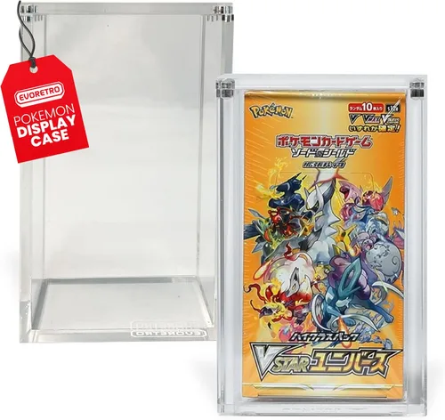 Cajas de exhibición acrílicas para paquete especial de cajas de booster japonesas pequeñas, Pack de 1