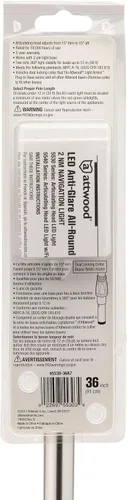 Miniatura 7 de Attwood 5530-36A7 - Lámpara de poste LED para barco marino integral de 36 pulgadas