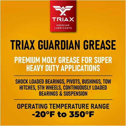 Miniatura 2 de TRIAX Guardian - Grasa resistente con moly, multiusos, rodamientos de ruedas, componentes cargados de golpes, extremadamente pegajosa, punto