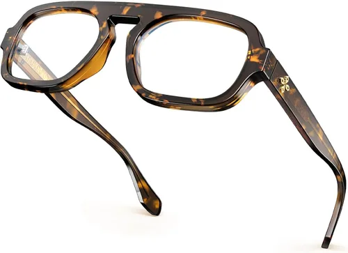 Miniatura 9 de VISOONE JANE - Lentes de bloqueo de luz azul cuadrados con diseño cuadrado y antirreflejos, antirreflejos, para mujeres y hombres