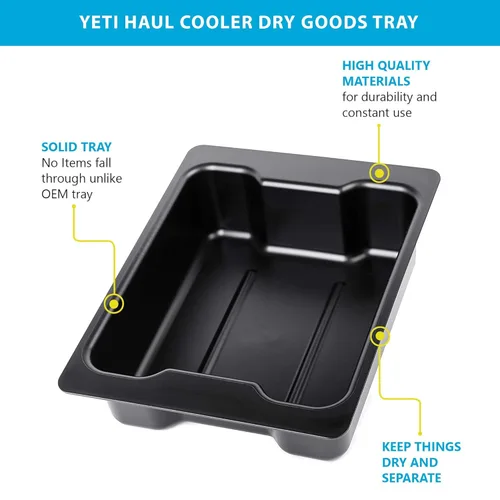 Miniatura 7 de Bandeja de plástico sólido para enfriador Yeti Tundra Haul, negro, 12