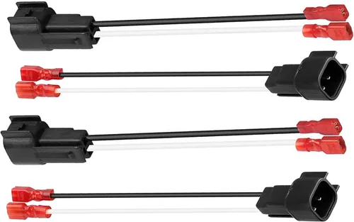 Paquete de 4 adaptadores de arnés de altavoz 72-5600 de repuesto para Ford F150 F250 Escape Mustang Lincoln Mazda adaptador de arnés de cableado de