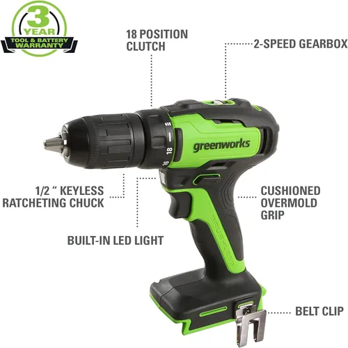 Miniatura 3 de Greenworks - Cortacésped inalámbrico sin escobillas de 48 V (2 x 24 V) de 17 pulgadas, (2) baterías USB de 4.0 Ah (multipuerto USB) y cargador