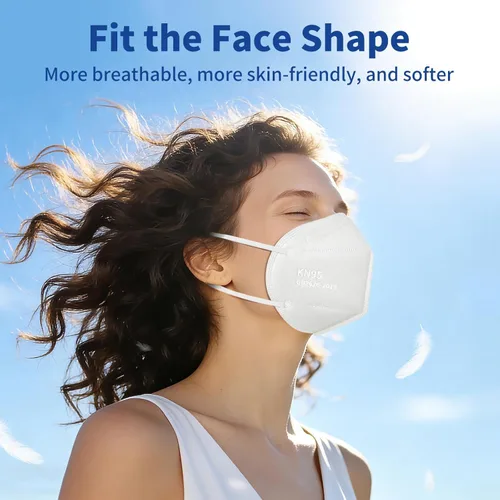 Miniatura 6 de Hotodeal - 20 cubrebocas KN95, de 5 capas, antipolvo, protección de material particulado 2.5, fuego y humo, para hombres y mujeres, para Paquete