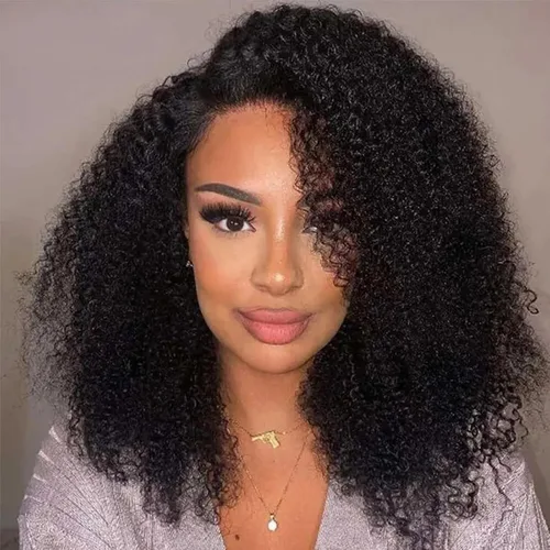 Miniatura 76 de Paquetes de cabello afro rizado y kinky, extensiones de cabello humano de 8 pulgadas, tejido rizado sin procesar, doble entretejido, virgen