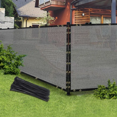 Miniatura 12 de Malla de Privacidad para Exteriores Negra de 6 Pies x 50 Pies, Cerca y Red de Sombra con Cubierta, Ideal para Jardín y Patio Trasero - Mejora