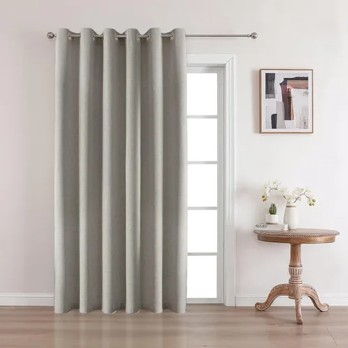 Miniatura 24 de CUCRAF - Juego de 2 paneles de cortinas de ventana con oscurecimiento total del 100%, de 54 pulgadas de largo, con aspecto de lino falso, cortinas