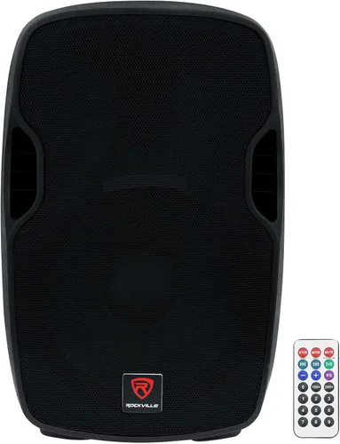 Miniatura 2 de Rockville Paquete BPA15: (2) altavoces PA de DJ de 15 pulgadas y 800 W con Bluetooth, (2) bolsas de transporte acolchadas TB15 V2 para altavoces