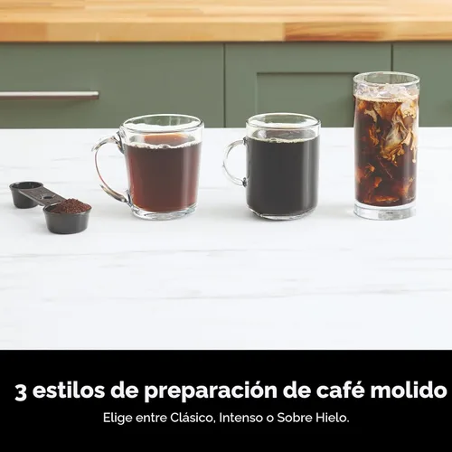 Miniatura 5 de Ninja Cafetera programable de 12 tazas, 2 estilos de preparación, plato caliente ajustable, depósito de agua de 60 onzas, preparación retardada