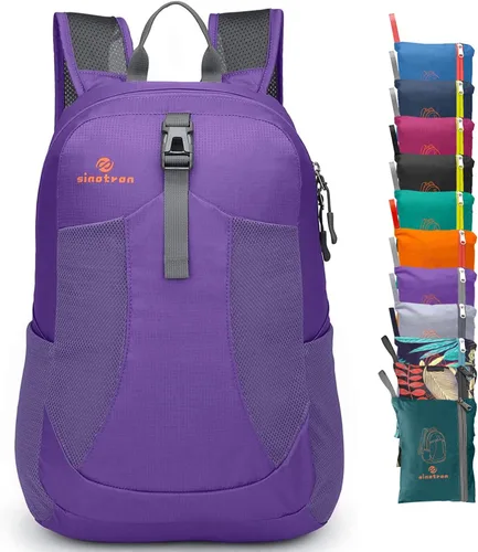 Miniatura 11 de Sinotron - Mochila de senderismo ligera y plegable de 22 l, mochila pequeña de senderismo, mochila de día para mujeres, hombres, viajes, camping