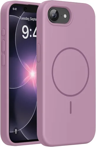 Miniatura 241 de Miracase Funda diseñada para iPhone 13, con protector de pantalla de vidrio templado, forro de microfibra suave antiarañazos, funda de goma