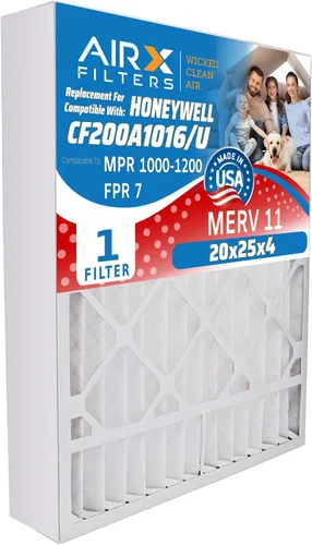 Miniatura 34 de AIRX FILTERS WICKED CLEAN AIR. Filtro de horno 20x25x4 MERV 11 compatible con filtro de aire Honeywell 20x25x4 F25 1 solo filtro