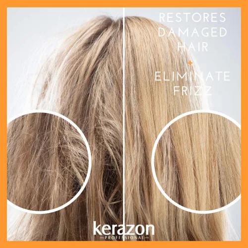 Miniatura 4 de Kerazon Paquete de cuidado de queratina seguro para el color anti encrespamiento sin sulfato
