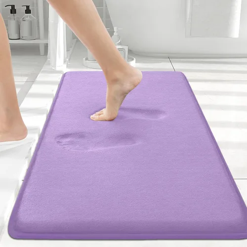 Miniatura 130 de Smiry Tapetes de Baño de Espuma Viscoelástica 36 x 24 pulgadas, Tapetes de Baño Extra Suaves y Absorbentes, Alfombra Antideslizante Lavable